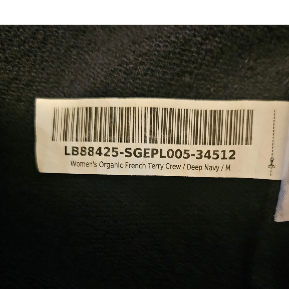 Quince Organic French Terry Crew Sweatshirt Deep Navy Medium - Picture 6 of 7